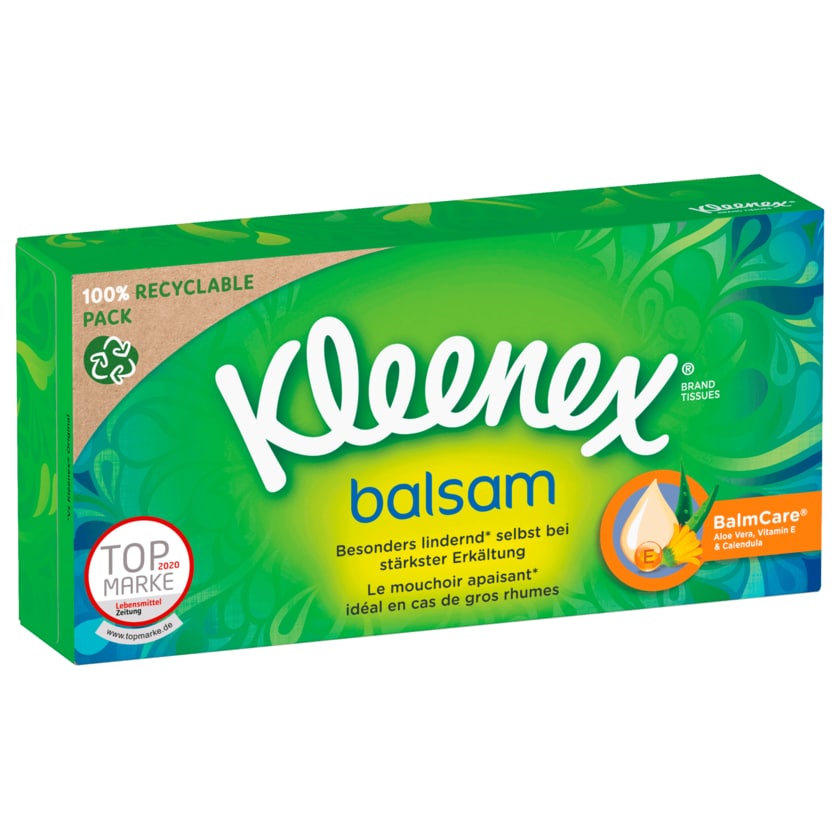 Kleenex Taschentücher Balsam Box 56 Stück